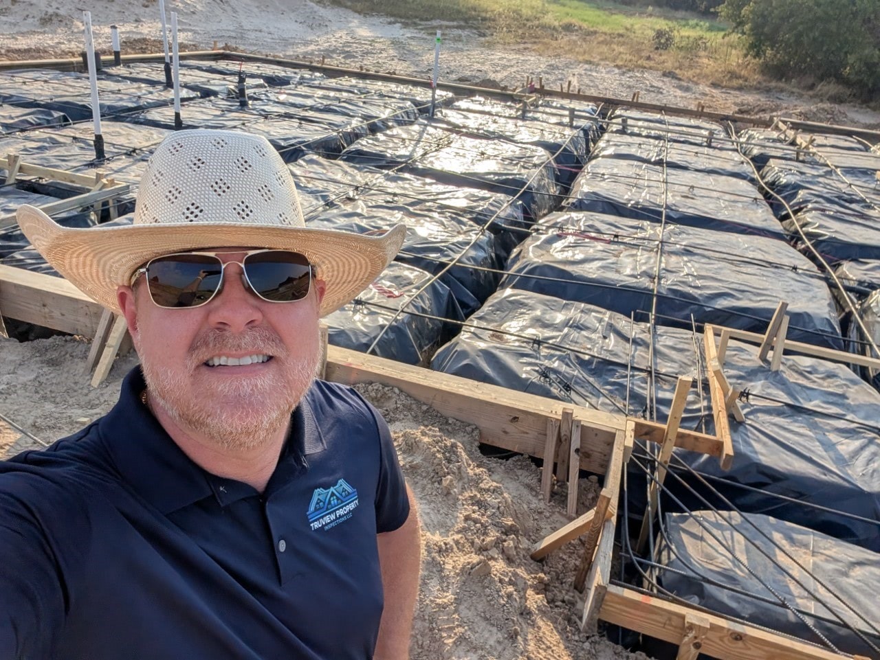 Licensed home inspector conducting a property inspection in Wise County, TX